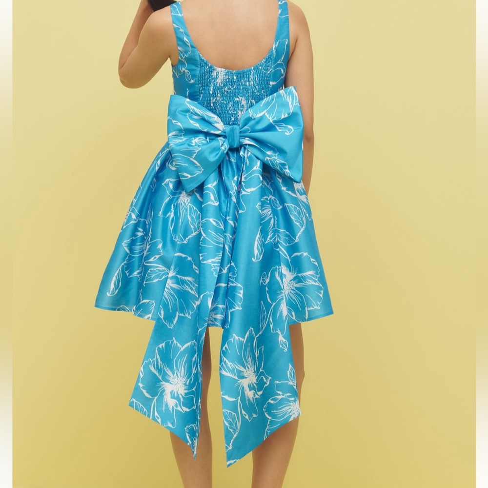 Anthropologie Hutch Sleeveless Back Bow Basque-Waist Mini Dress NWT